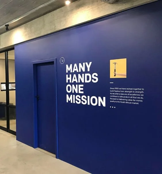 custom office wall branding Design 3